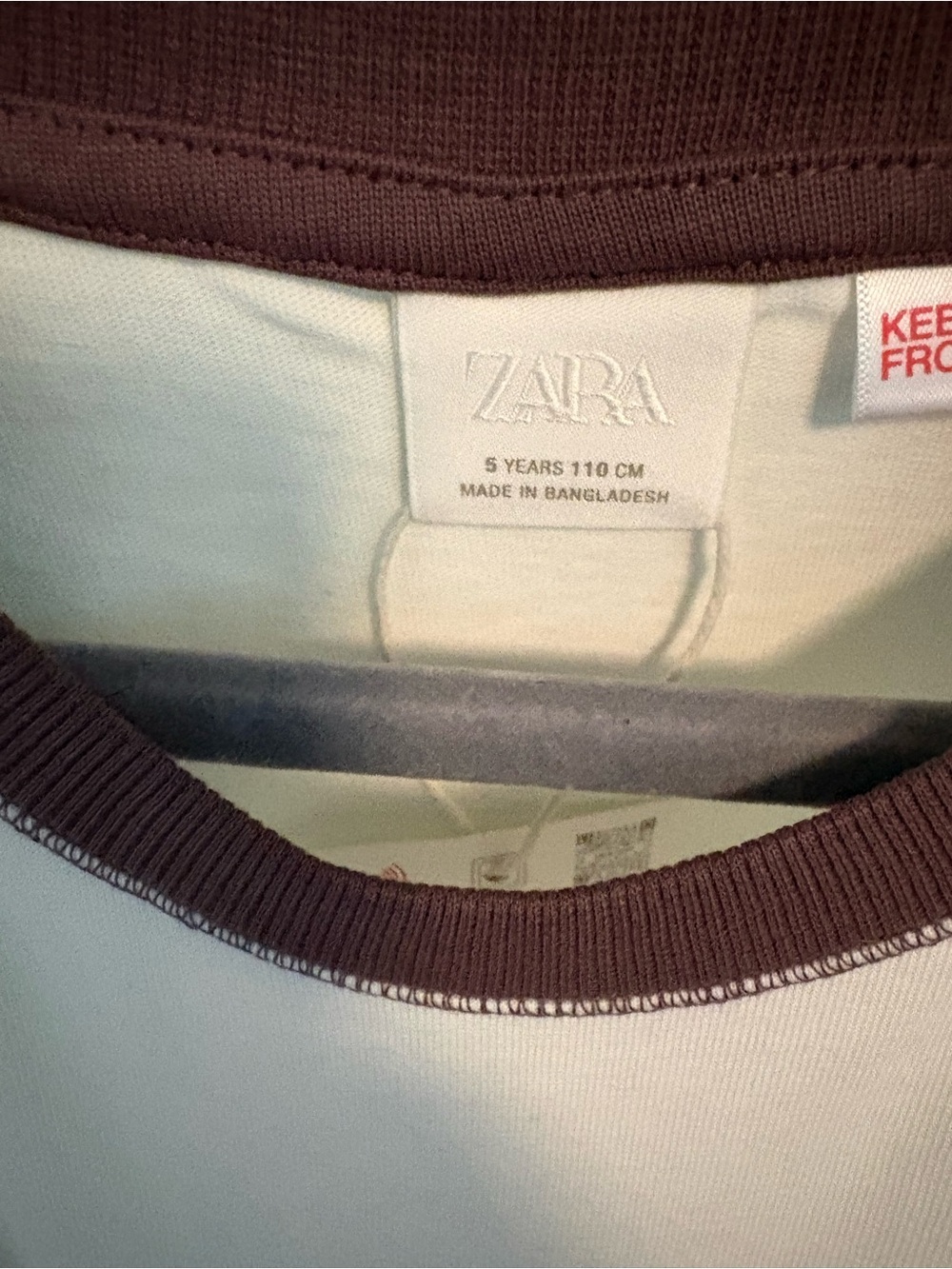 Zara Raglan sleeve t-shirt - Picture 6 of 8